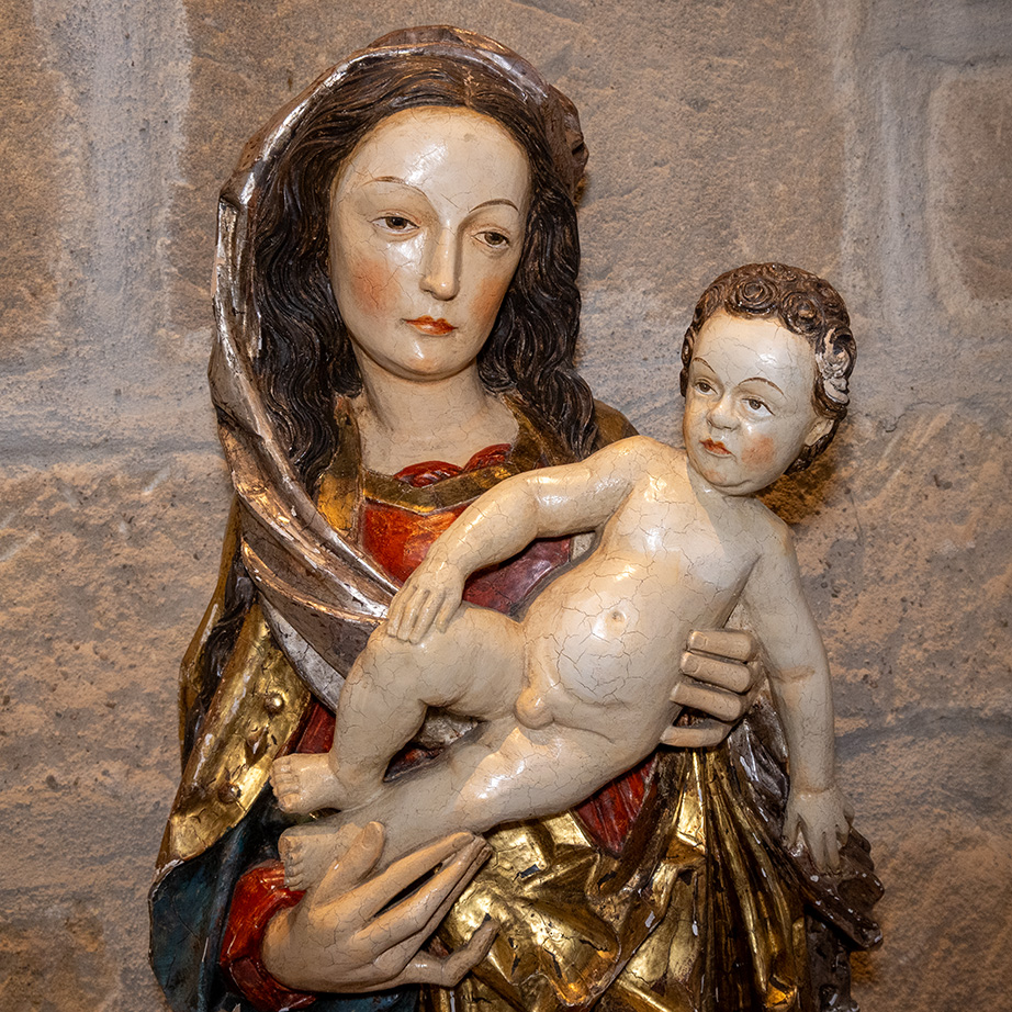 Detail der Mondsichelmadonna